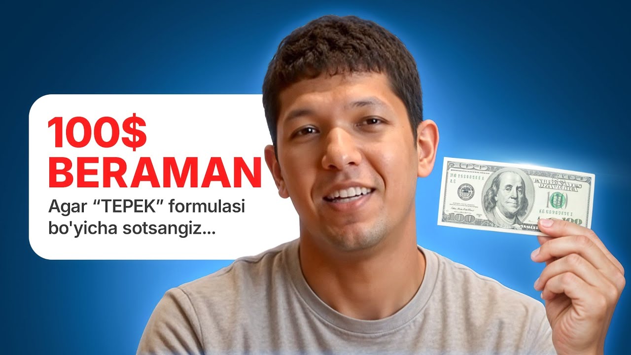 100$ beraman agar TEPEK formulasi bilan gaplashsangiz | Anonim qo'ng'iroq