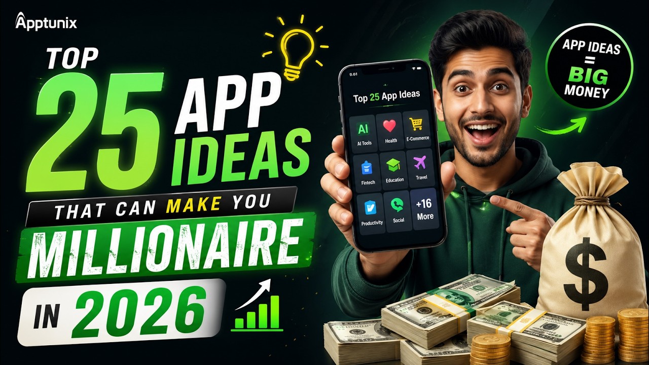 Top 25 app ideas that can Make You Millionaire in 2026 | App Ideas to get Rich in 2026