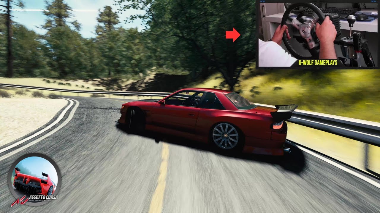 Touge Drifting Nissan Silvia PS 13 Takani Touge  -  Assetto Corsa | Fanatec CSL DD