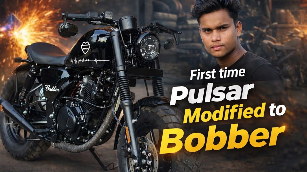 First Time Pulsar 150cc to Bobber 😎😎 | Best Pulser Modification | #amazingcustom 