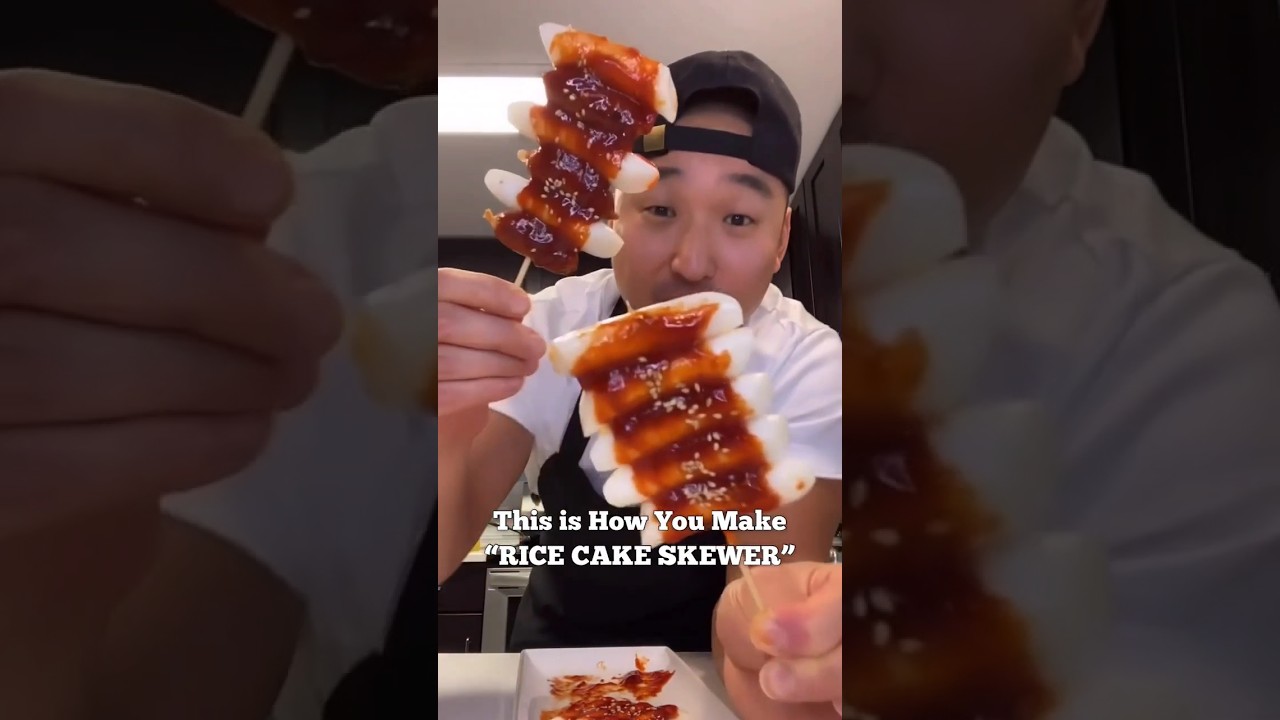 Rice Cake Skewer 🍢👨🏻&zwj;🍳🔥aka Tteok-Kkochi