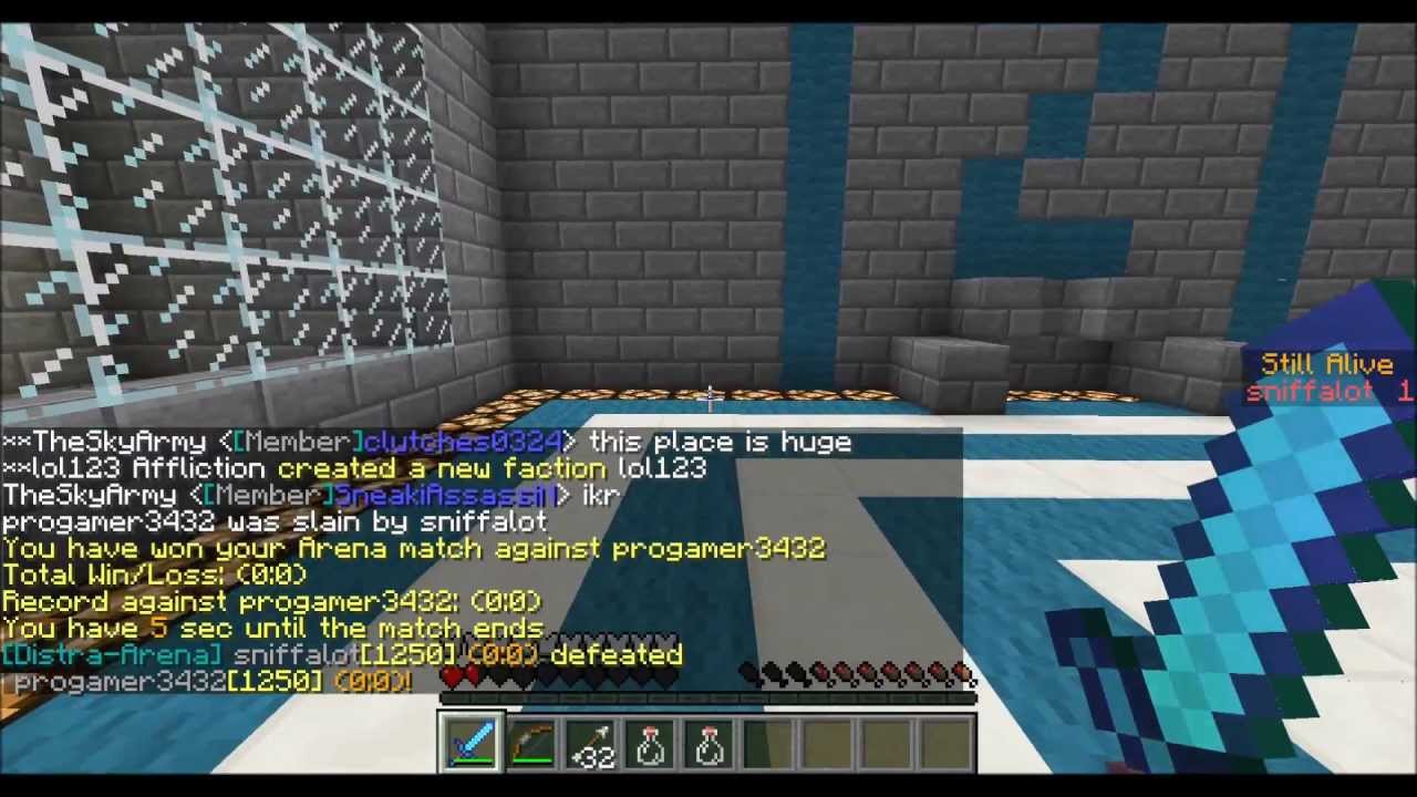 Minecraft 1.5.1  cracked Hardcore faction server