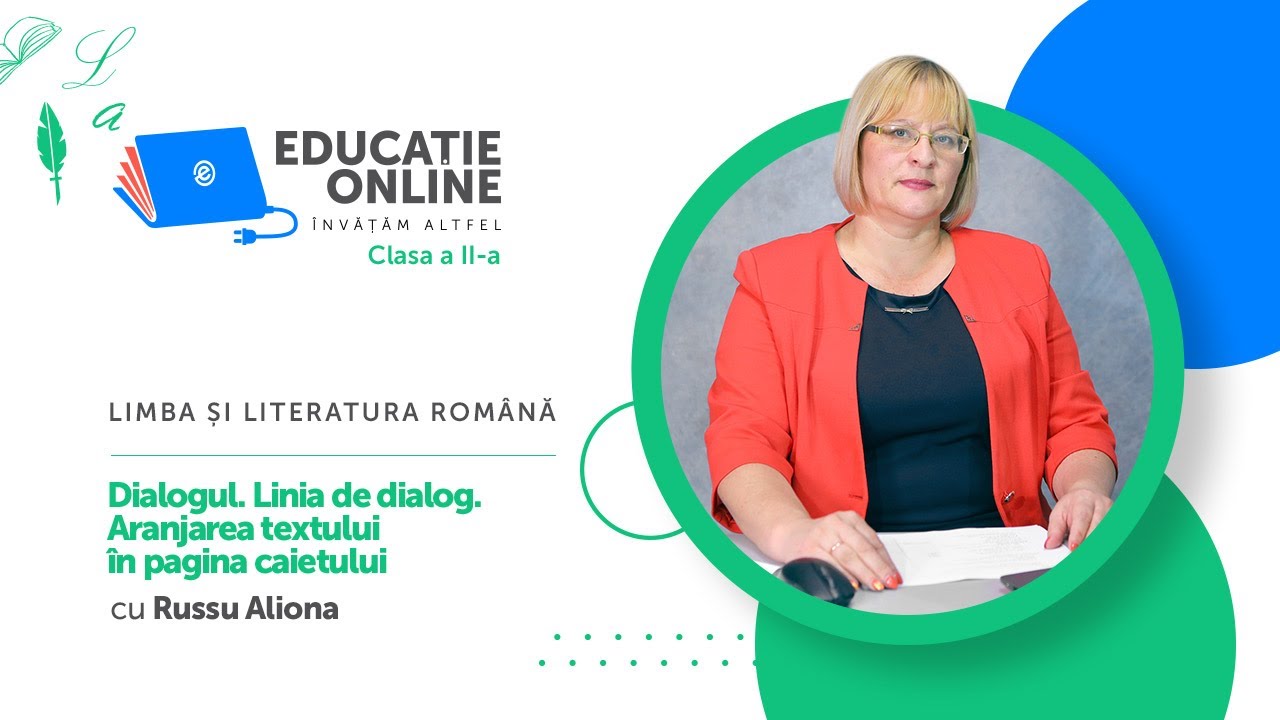 Limba și literatura română, Clasa a II-a, Dialogul. Linia de dialog. Aranjarea textului...