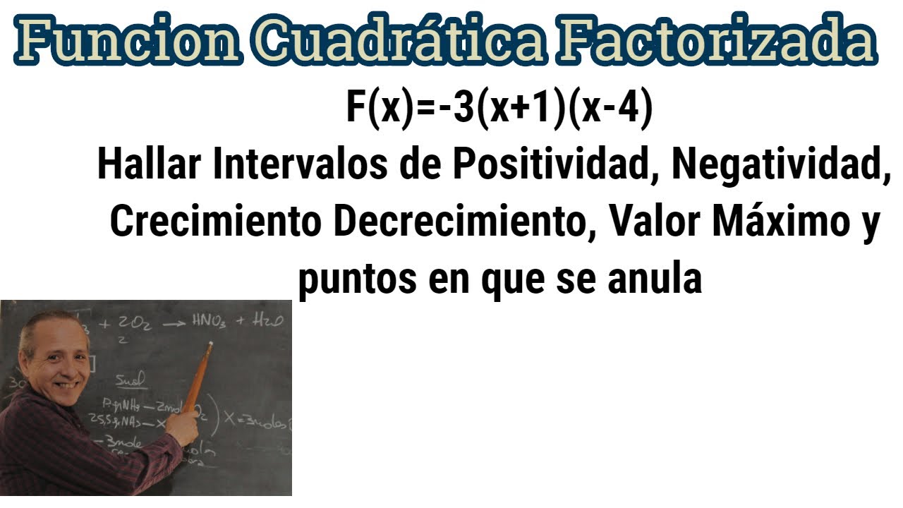 Análisis Completo Función Cuadrática Factorizada