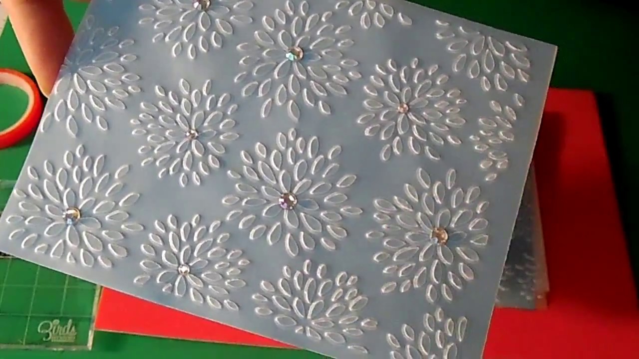 Elegant card using dry embossed vellum