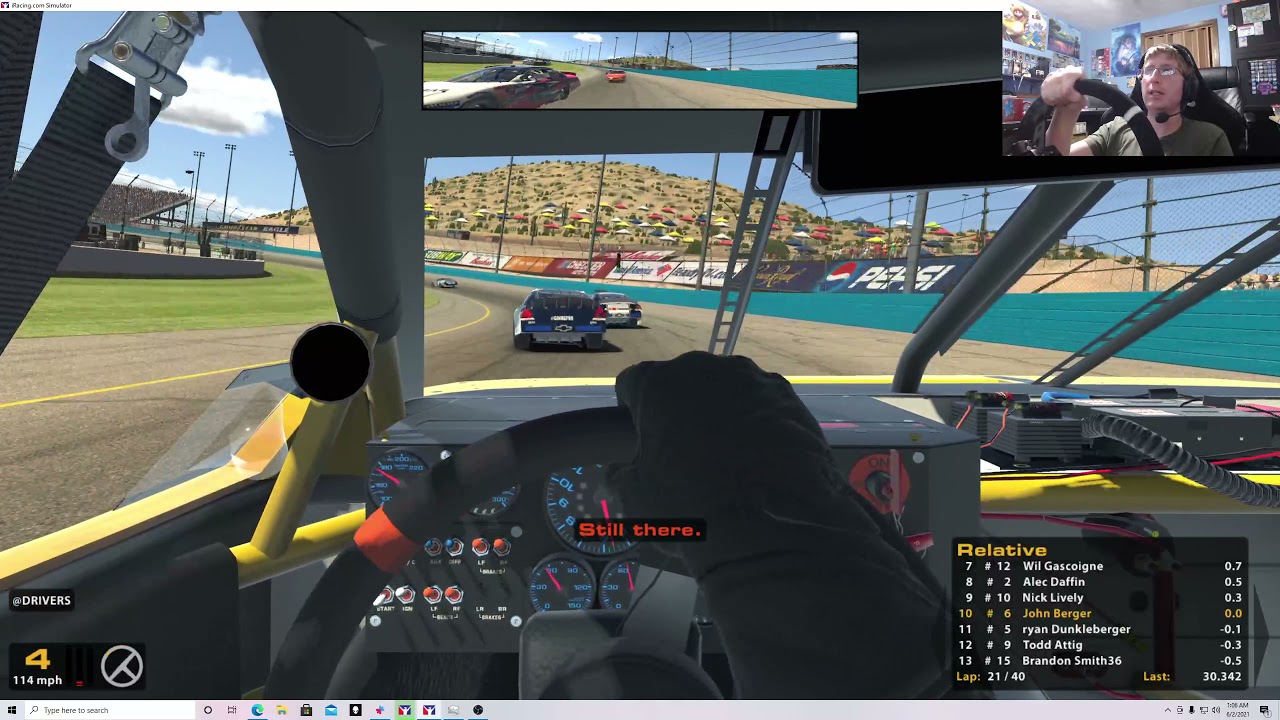 iRacing D Fixed ARCA Menards Series at Phoenix 6/2/21. Old Phoenix.