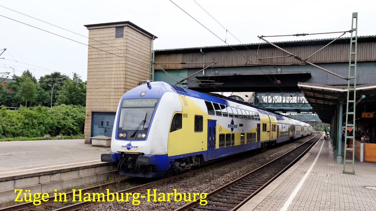 Züge im Bahnhof Hamburg Harburg [1080p]