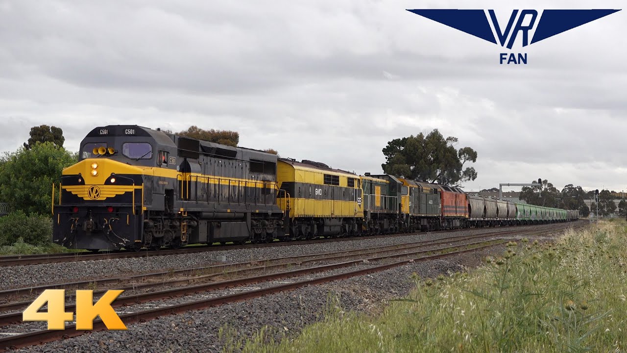 Freight and Passenger Trains in Melbourne's North: Australian Trains in 4K