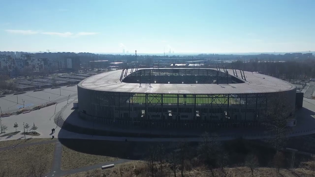 Pierwszy lot dronem DJI mini 3 | Sosnowiec: Stawiki i Nowy Stadion | 4K