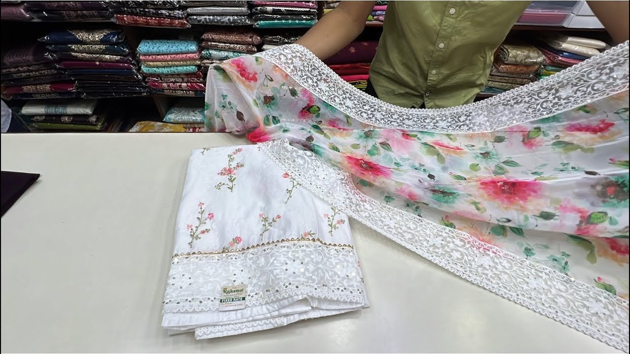 Bangalore wholesale boutique dress materials ||Single piece courier available