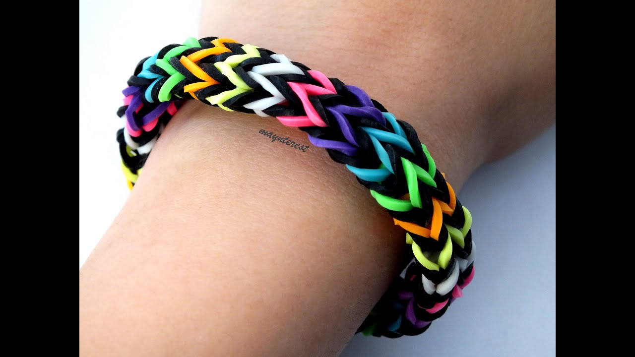 PULSERA de GOMITAS Zigzag multicolor (con tenedores)