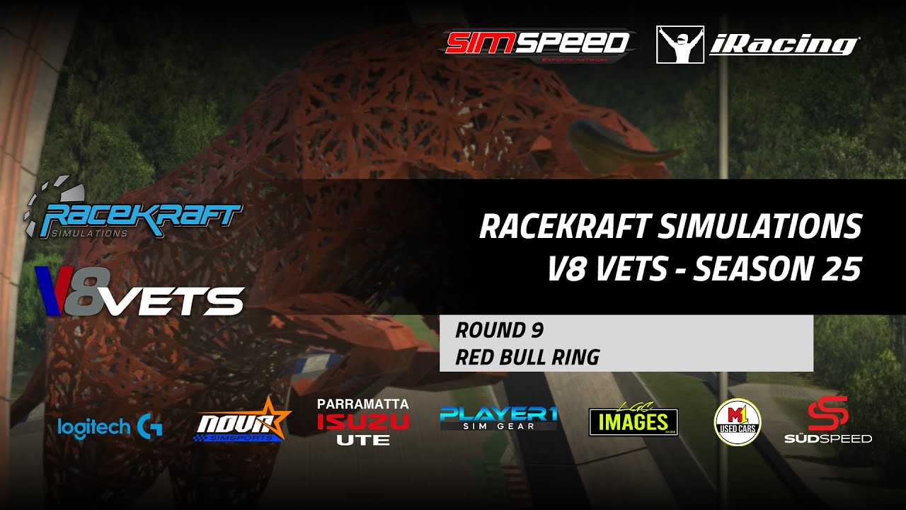 iRacing // RaceKraft V8 Vets Championship // Season 25 // Round 9 at Red Bull Ring