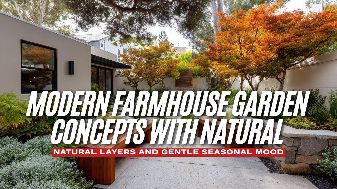 Modern Farmhouse Garden Concepts with Natural Layers and Gentle Seasonal Mood