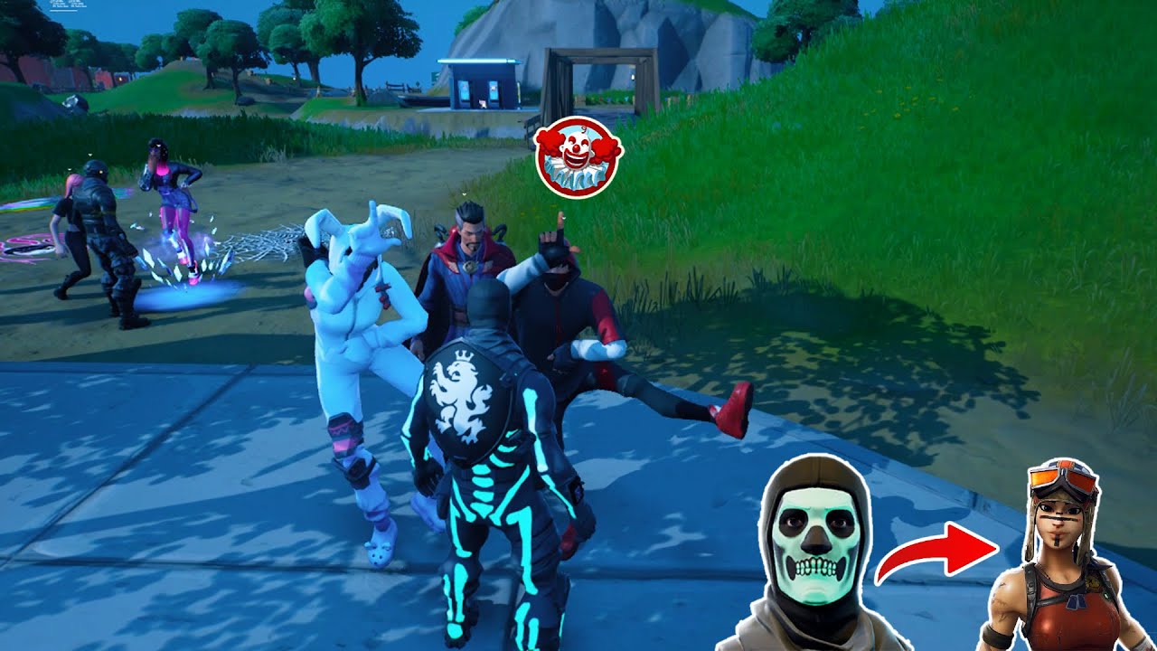 They Both Regretted Being Toxic Once I Put On Renegade Raider...😂