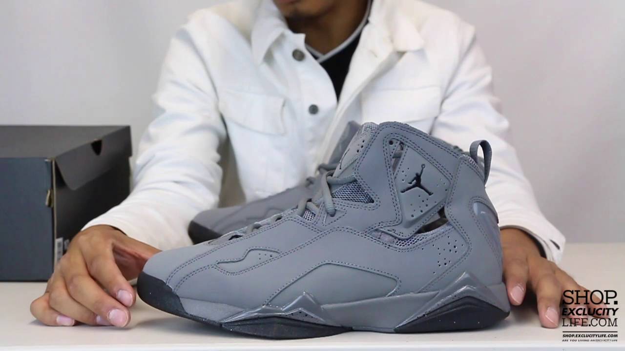 Jordan True Flight Wolf Grey Unboxing Video at Exclucity