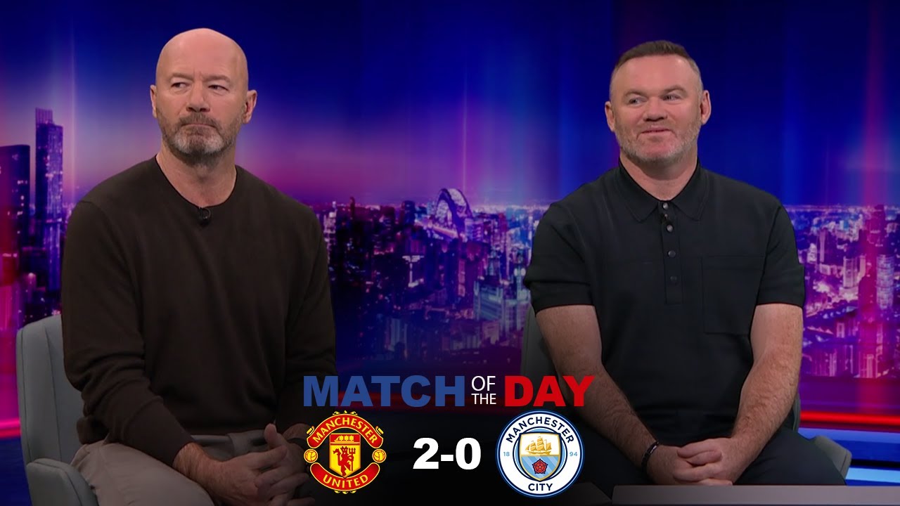 MOTD Manchester United 2-0 Manchester City | Alan Shearer & Wayne Rooney Analysis on Carrick tactics