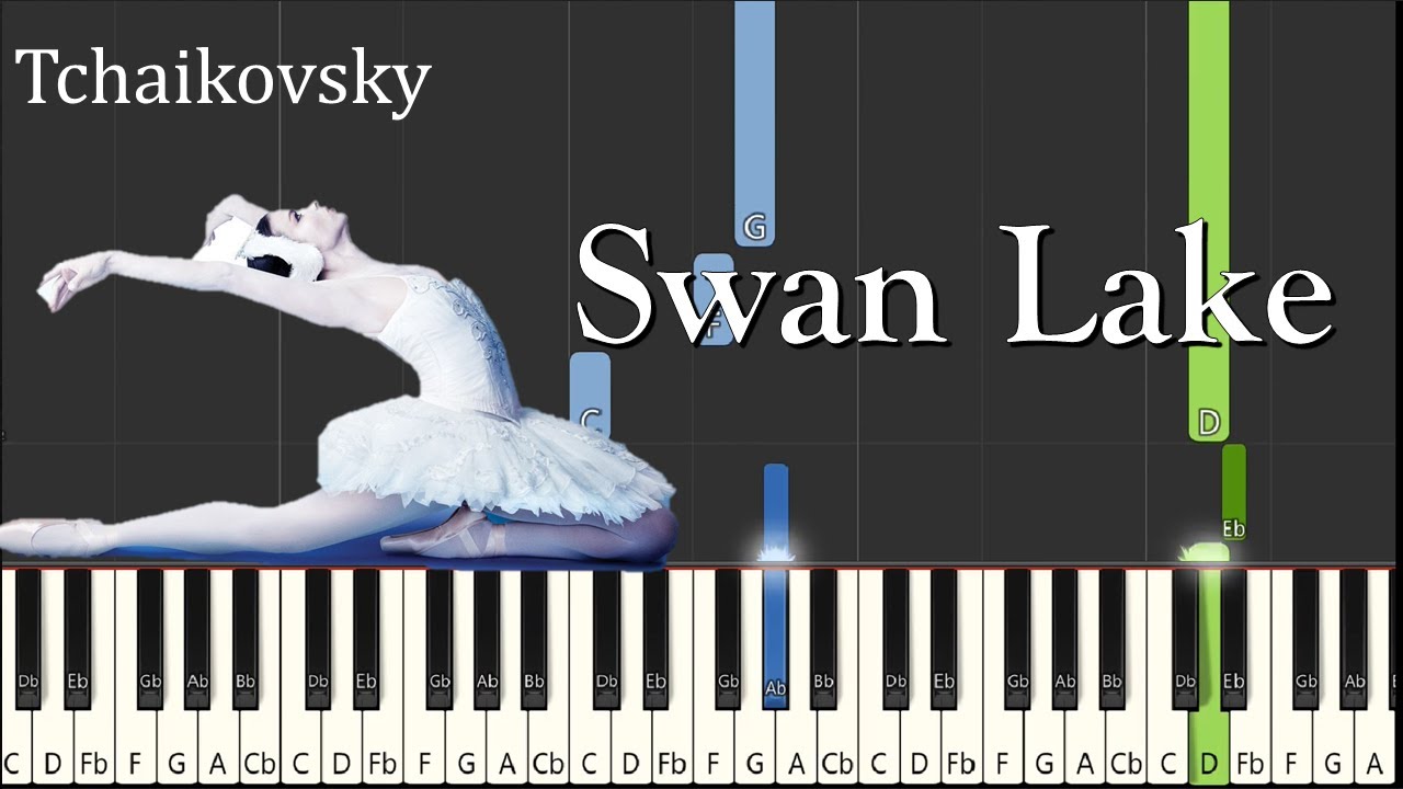 Swan Lake - Tchaikovsky  | Easy Piano Tutorial | Free Swan Lake Sheet Music PDF