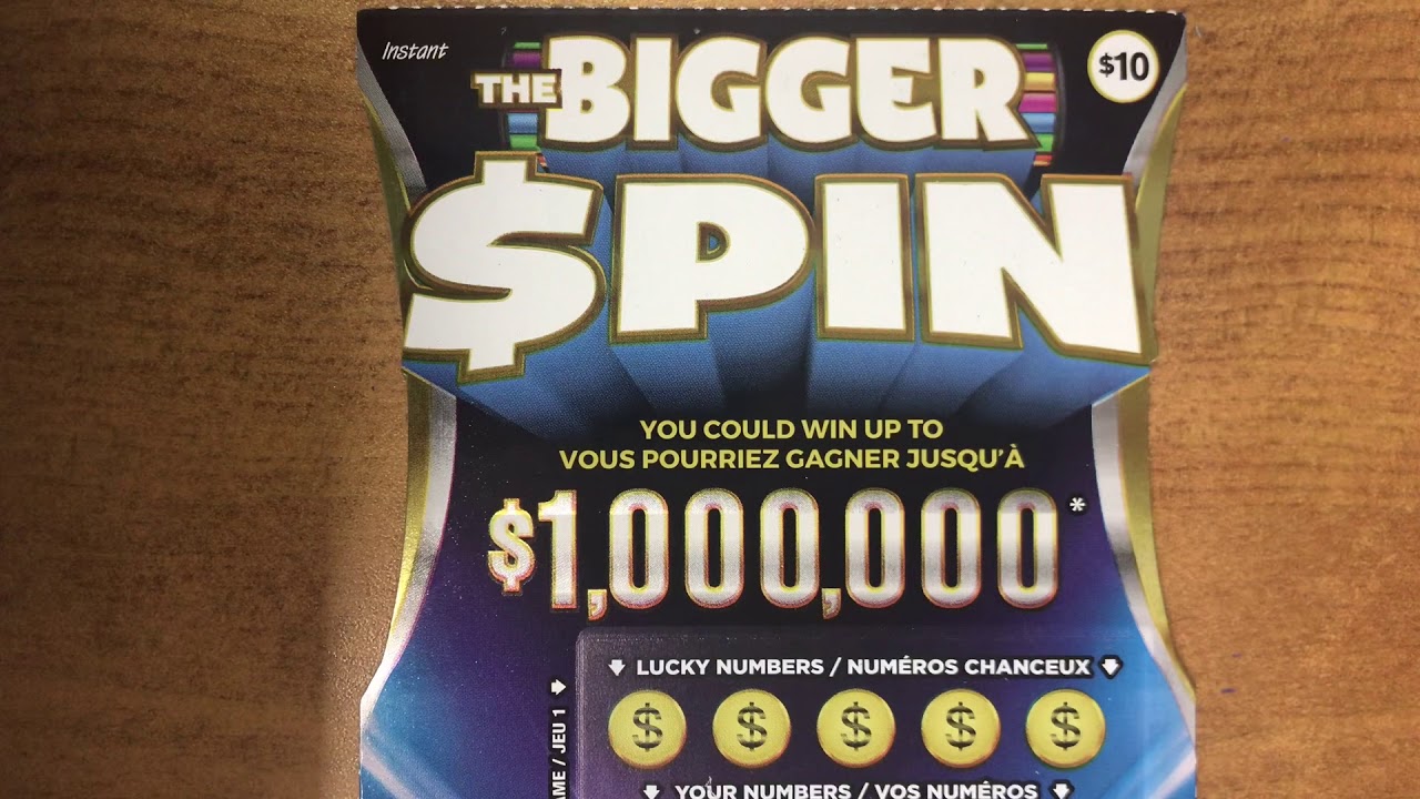 THE BIGGER SPIN, OLG, Instant scratch ticket, Ontario lottery and gaming