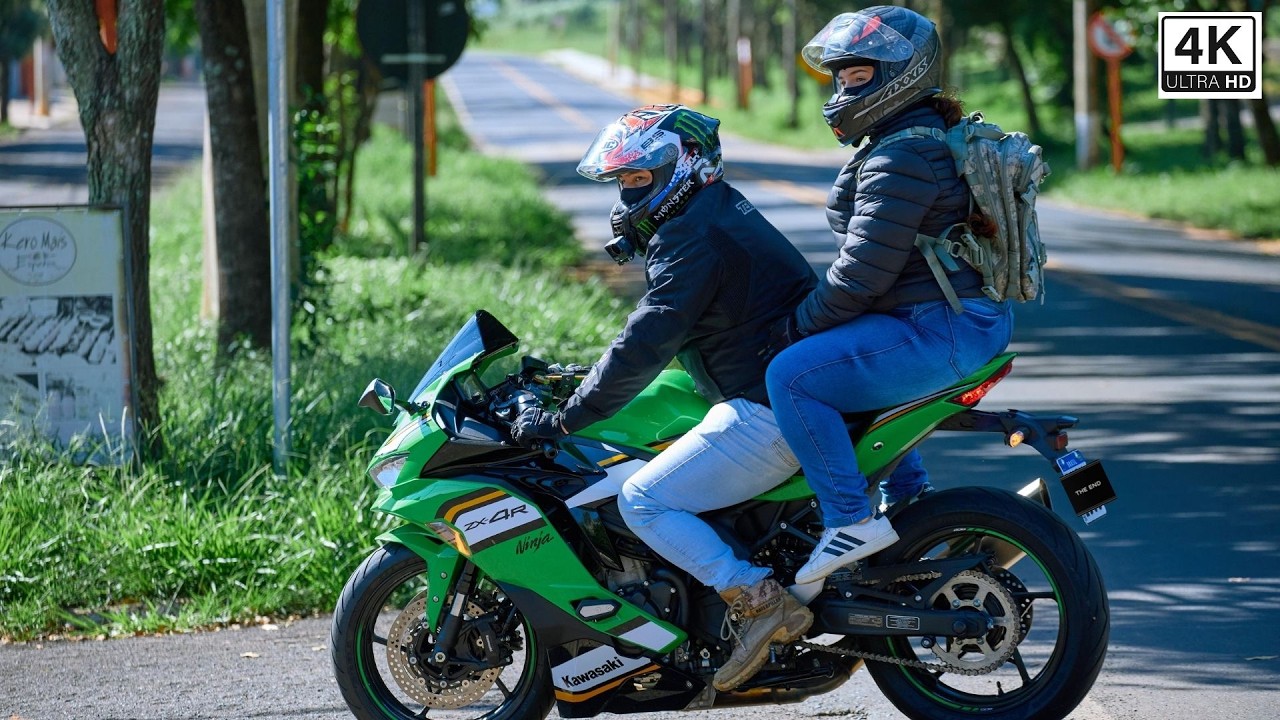 Kawasaki Ninja Zx4r | Viagem SP | [Akrapovic ] PURE SOUND | 4K