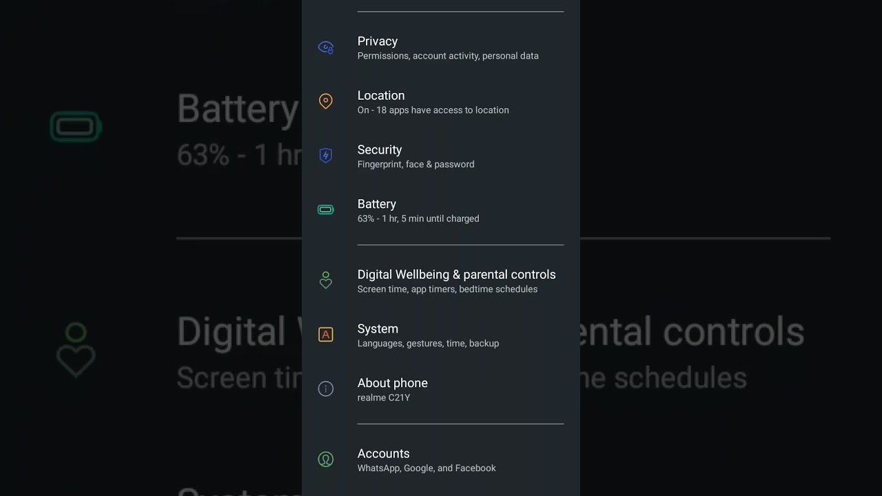 Realme c21y A.97 update rollout.