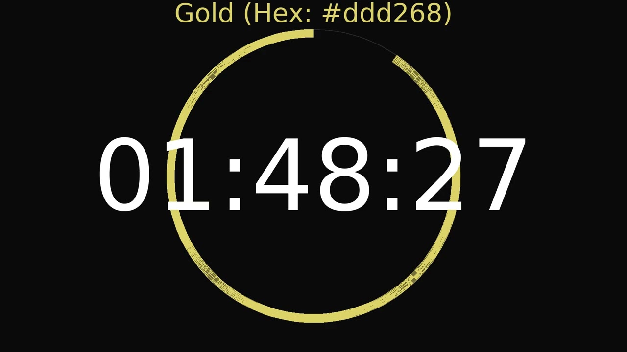 2 Hour Timer | Gold Colour
