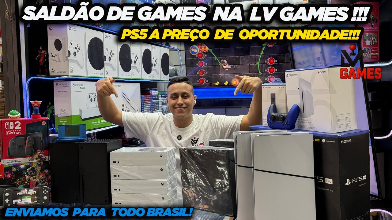 SALDÃO DE GAMES NA LV GAMES! PS5 A PREÇO DE OPORTUNIDADE!!!