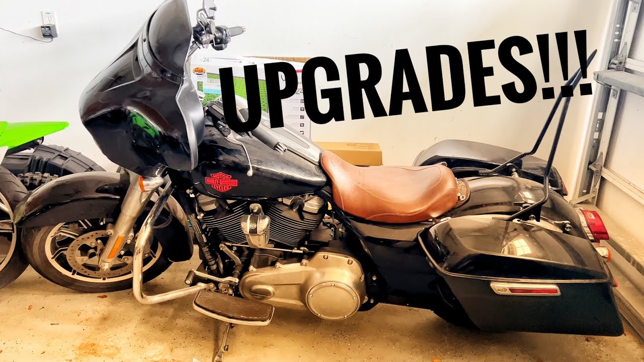 2020 Harley Electra Glide Upgrades - New Front Wheel and 14&rdquo; Bars