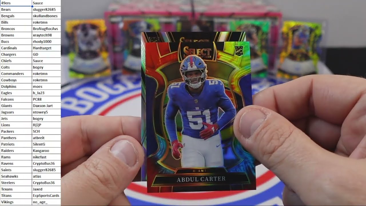 2025 Select Football Hobby Half-Case #4