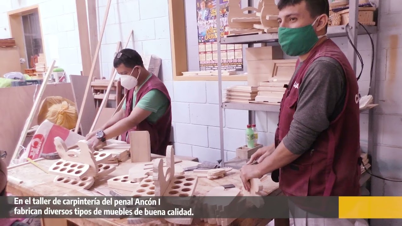 Taller de carpinter&iacute;a del penal Anc&oacute;n I