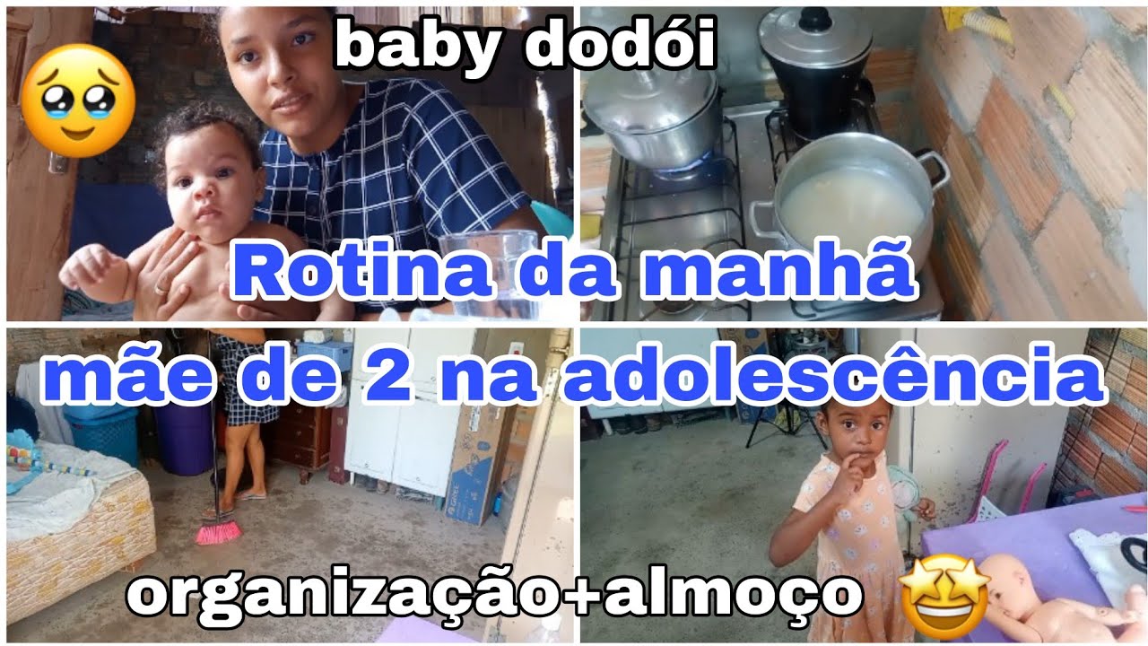 ROTINA DA MANHÃ-MÃE DE 2 NA ADOLESCÊNCIA🥰O BABY ESTÁ FICANDO DODÓI+ORGANIZAÇÃO✨🫠