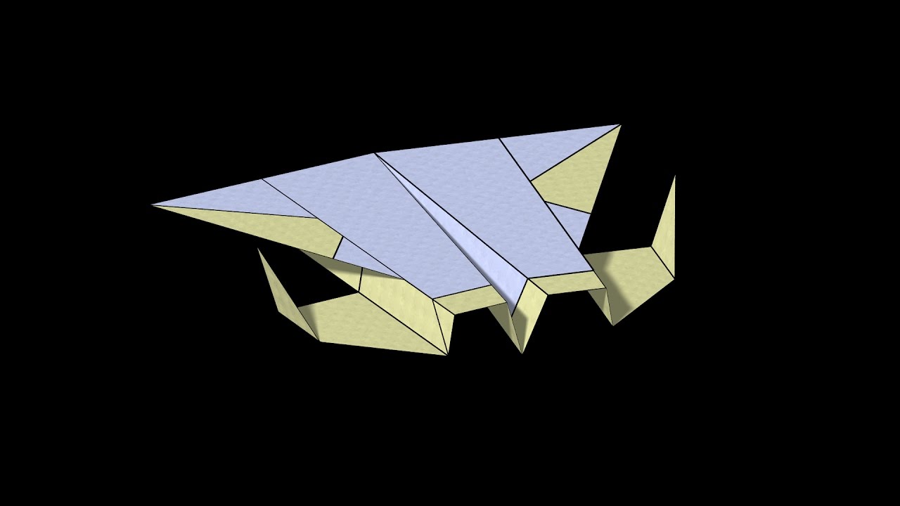 Jupiter Paper Airplane: 3D Folding