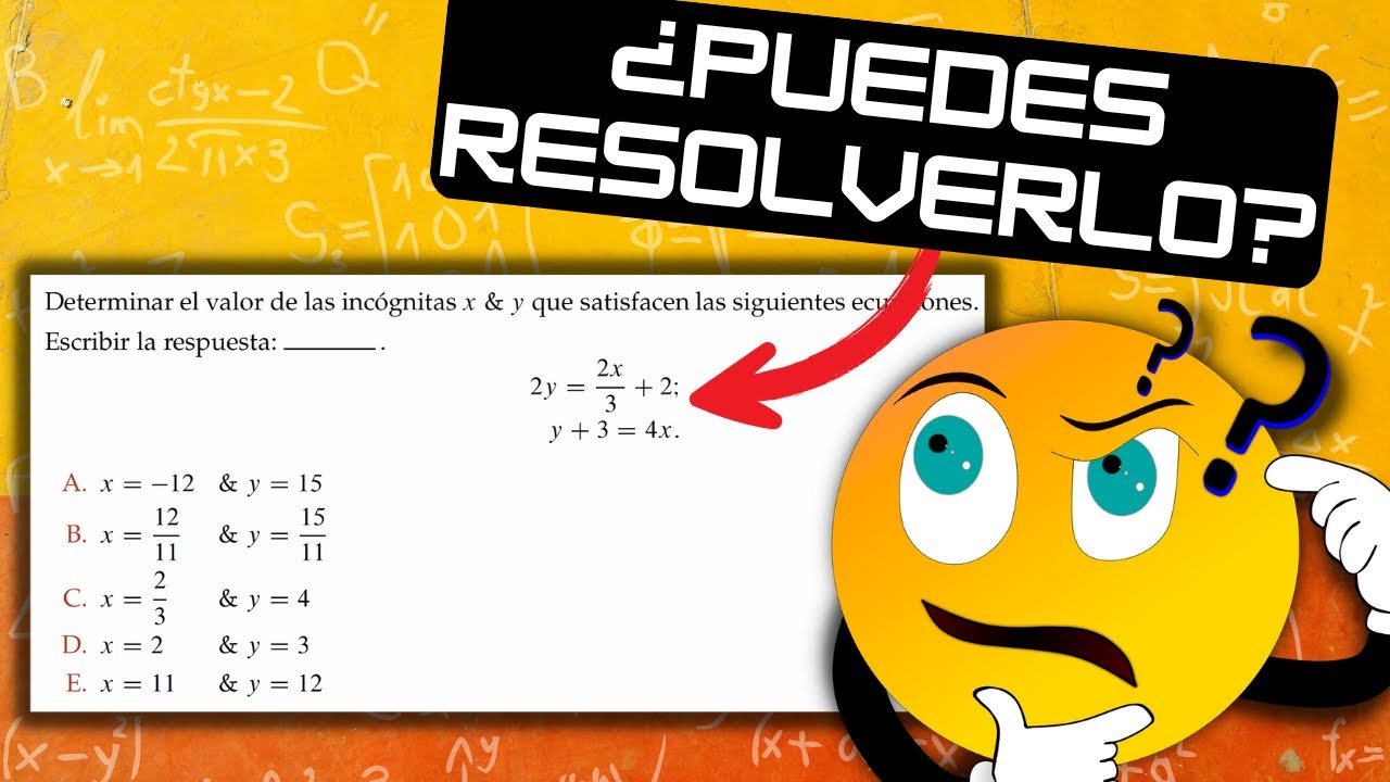 ✅ SISTEMAS DE ECUACIONES LINEALES 2X2 | Curso de Matemáticas | Examen de Admisión UAM-CBI