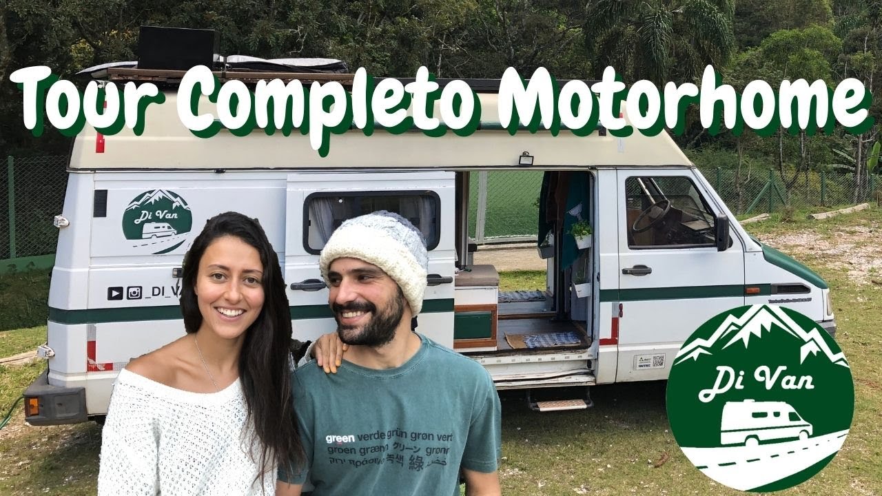 Tour completo no Motorhome Artesanal mais Lindo e Barato do Brasil!!