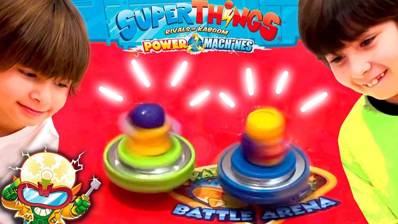 COMBATES en el BATTLE ARENA de SuperThings Power Machines con DANI y EVAN!!