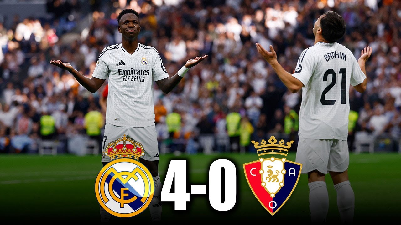 REAL MADRID vs OSASUNA 4-0  | GOLEADA  | LA LIGA