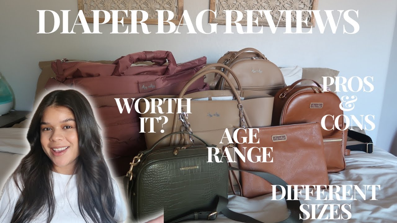 My Diaper Bag Collection + pros and cons, different sizes, are they worth purchasing
