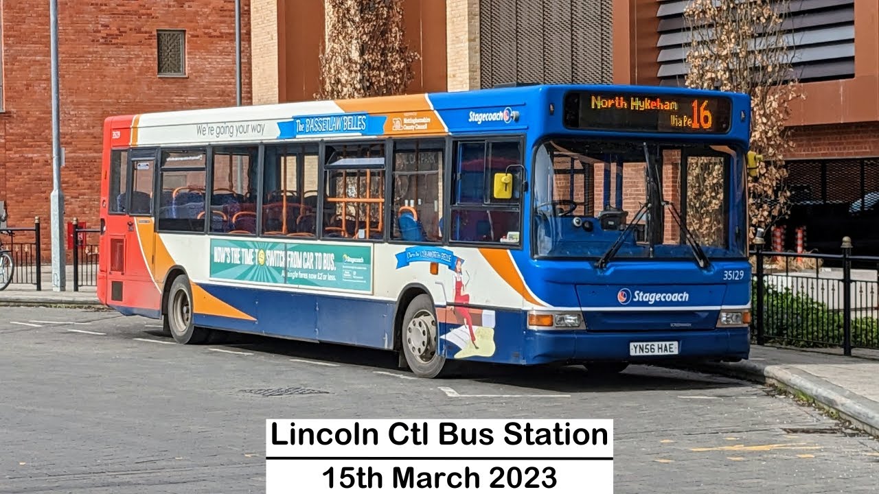 Buses at Lincoln Central (15/03/2023)