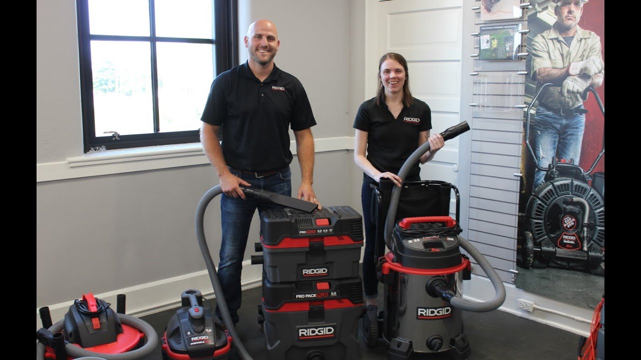 Профессиональные промышленные пылесосы RIDGID на JobSite Live