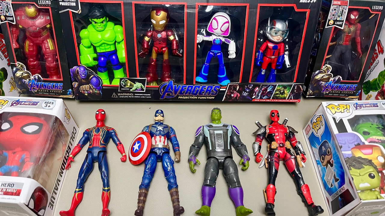 AVENGERS TOYS/action figures/unboxing/cheap price/spiderman,ironman,hulk/toys#39