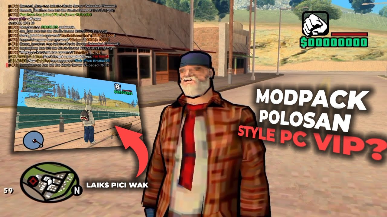 MODPACK POLOSAN STYLE PC VIP?? SPECIAL 1K SUBS - GTA SAMP ANDROID
