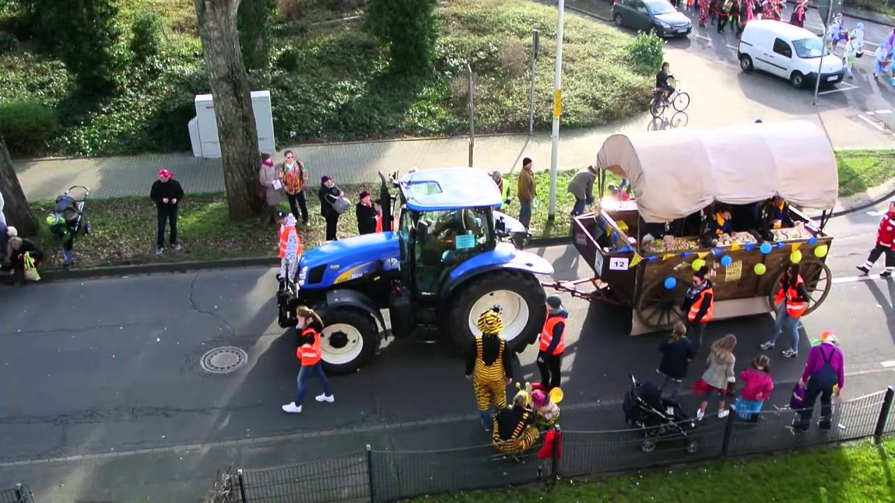 Holzlarer Karnevalszug 2016 Kautexstraße Ecke Finkenweg