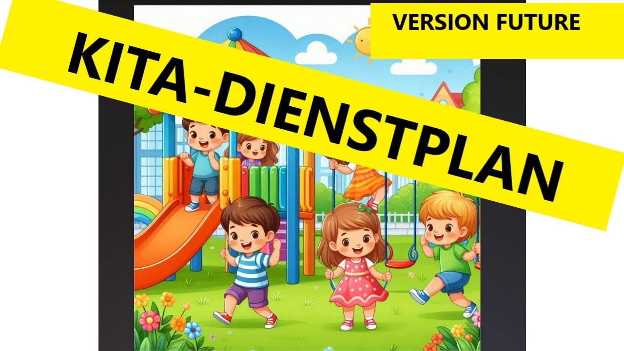 Excel-Dienstplan-Kita- Future- für  9 Erzieher/innen - Free