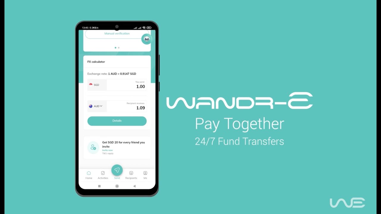 Zero Fees Global Money Transfers with Wandr-E