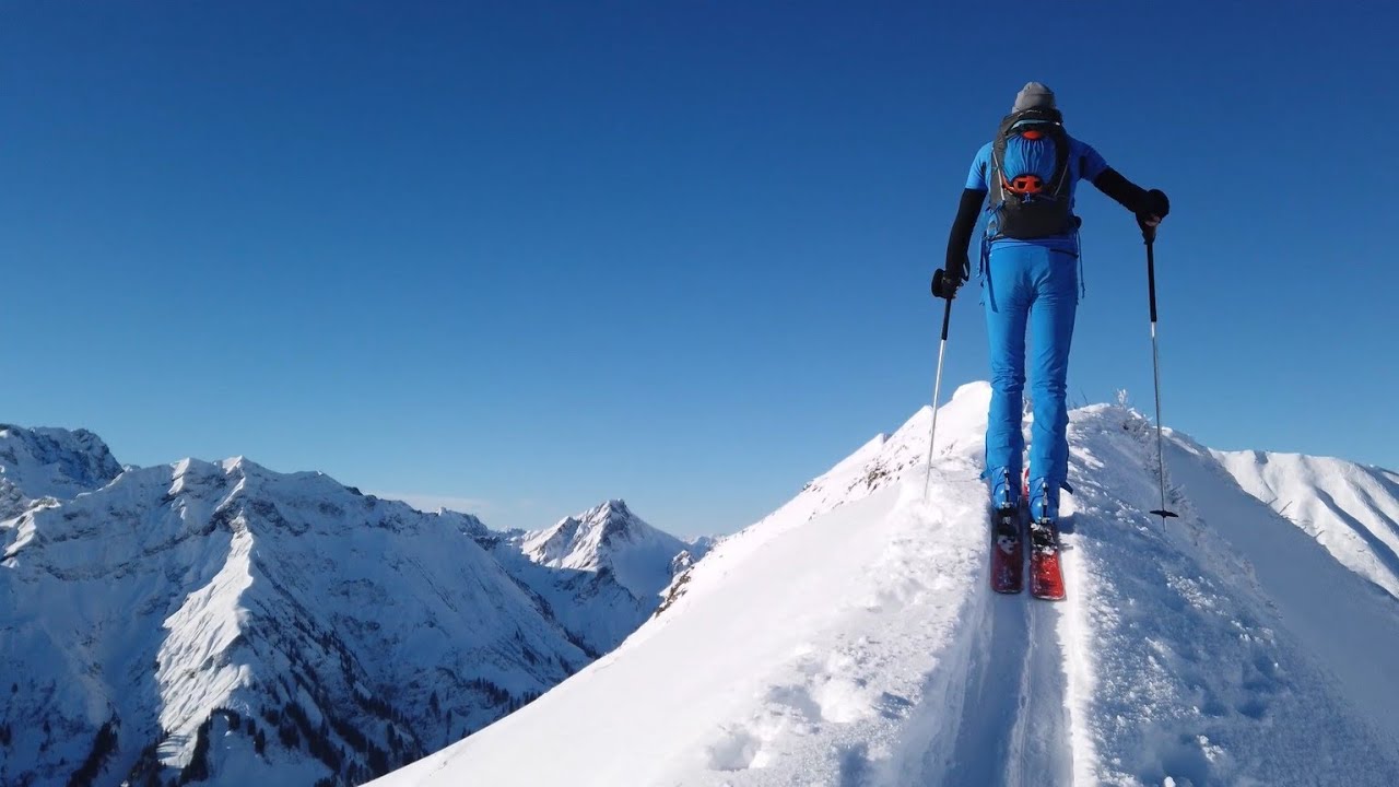 Skitouren Bregenzerwald: Meine l&auml;ngste Tour (1300 HM Aufstiege - 2100 HM Abfahrten - 18 km - 7,5 h)