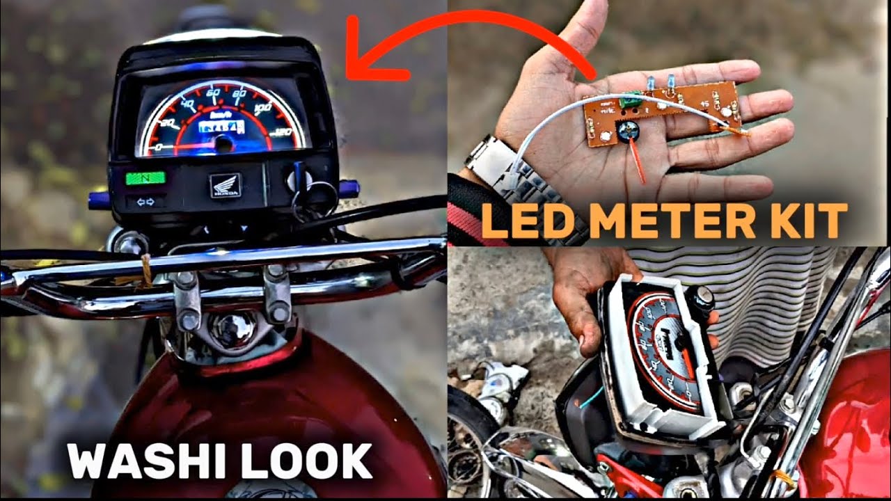 CD 70 LED METER KIT INSTALLED ✨🤤 || WASHI LOOK💸  || METER LIGHT || bike lover