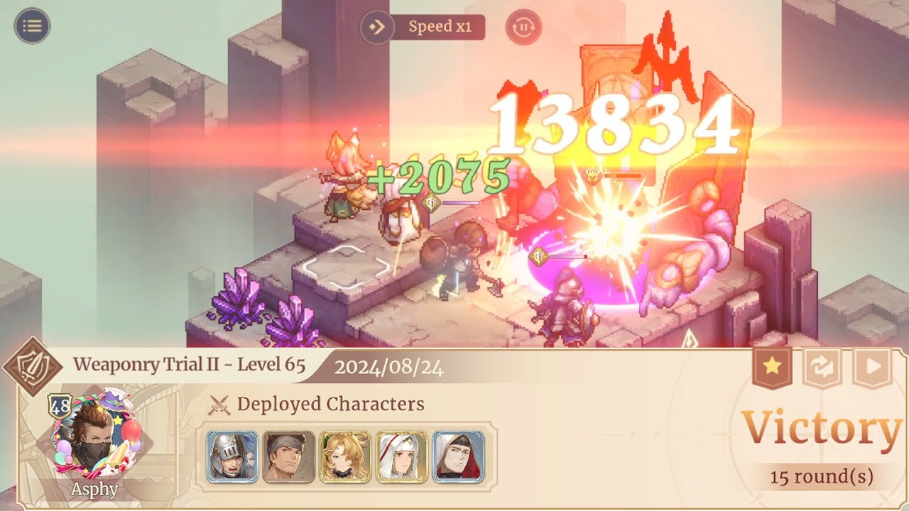 Sword of Convallaria Weapon Trial 2/II lv65 Vulnerability spam