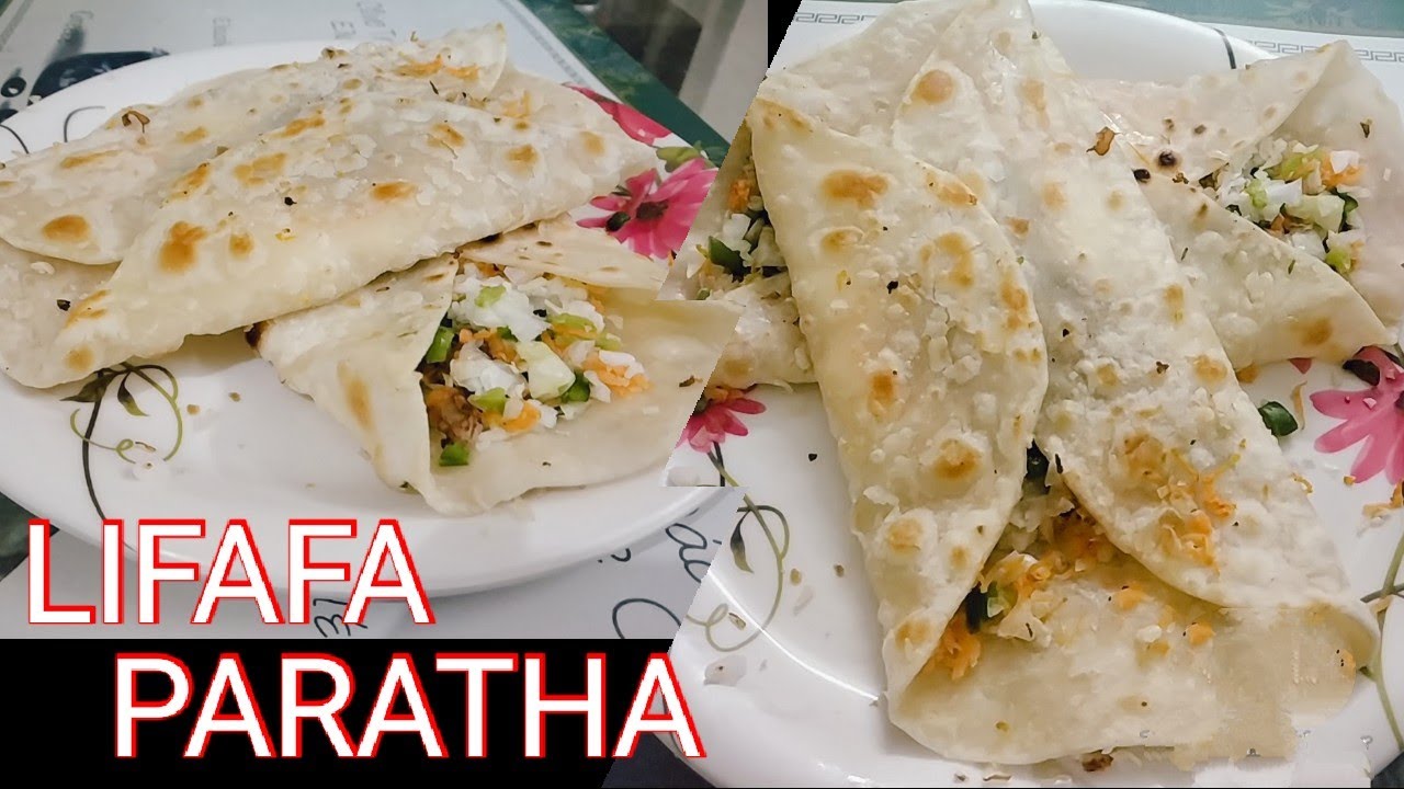 वेज लिफ़ाफ़ा पराठा - Lifafa Paratha - Crispy & Crunchy Stuffed Paratha Recipe || Veg Lifafa Paratha