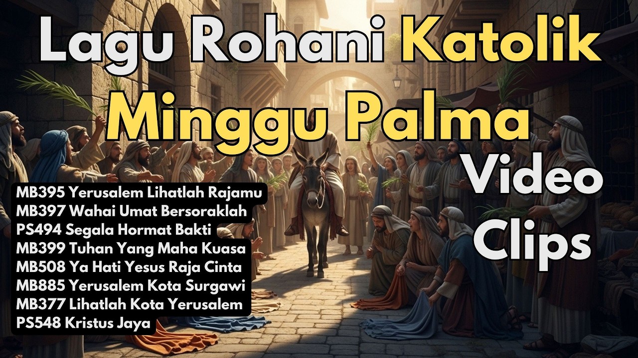 Lagu Rohani Katolik Megah Pilihan Minggu Palma 2026 - Kisah Yesus Menuju Yerusalem