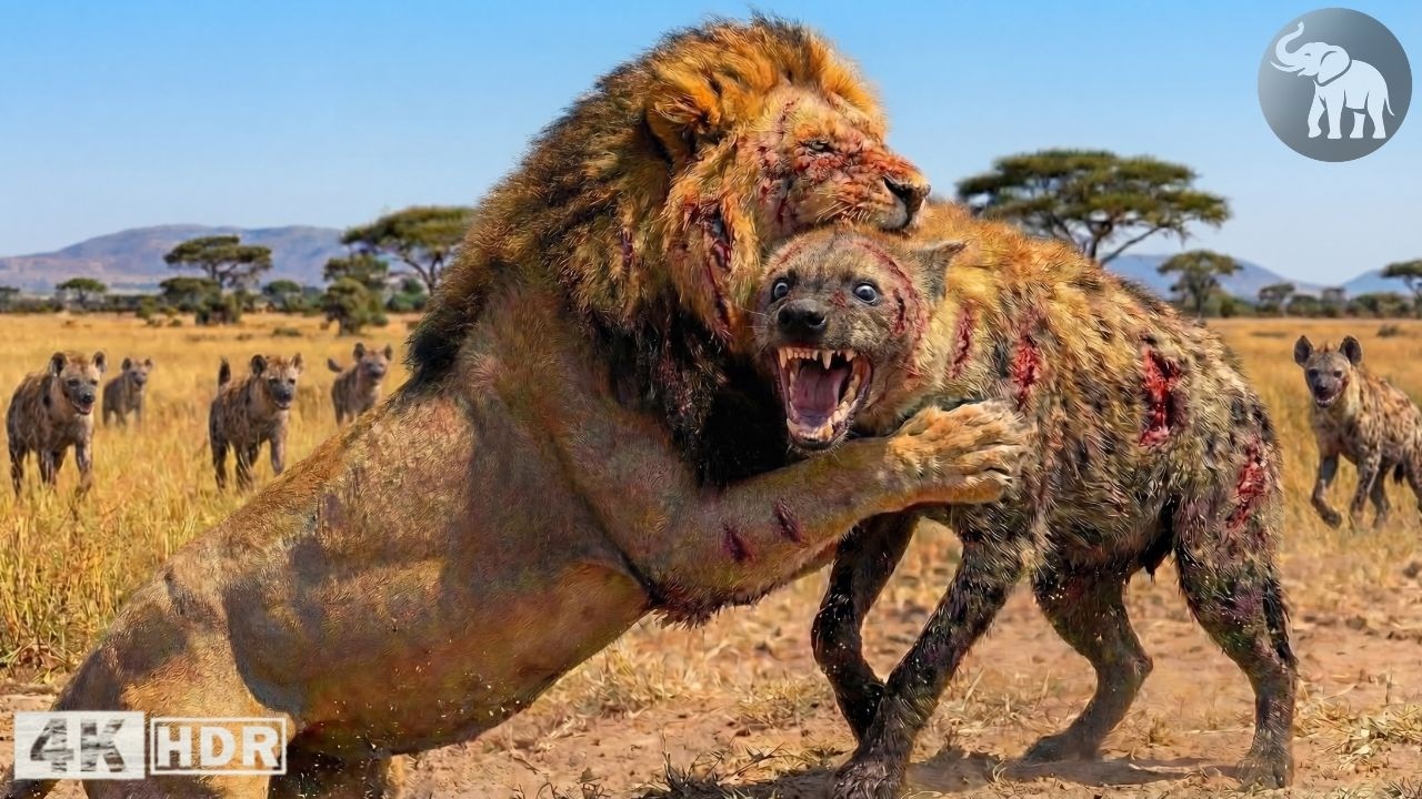 Victoria o Muerte | El Enfrentamiento entre Leones y Hienas #animalessalvajes