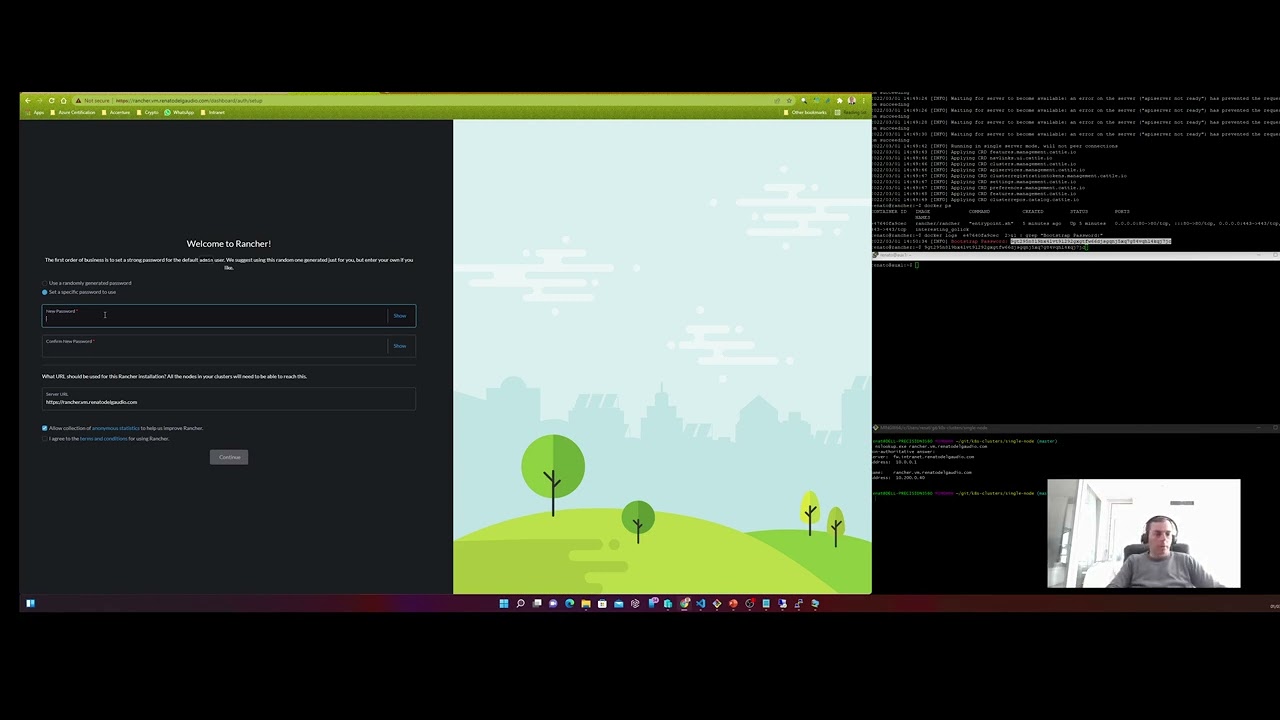 Provisioning a Kubernetes Cluster on existing VM using rancher